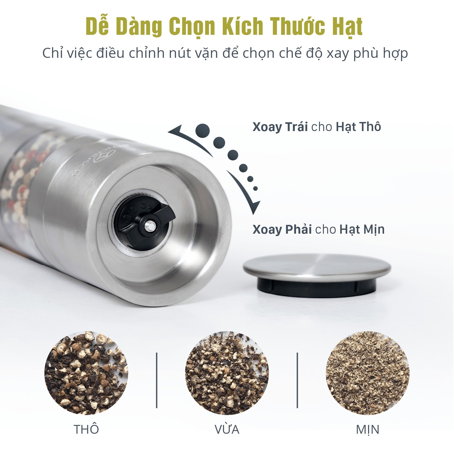 Dụng Cụ Xay Tiêu 2 trong 1 Benchusch