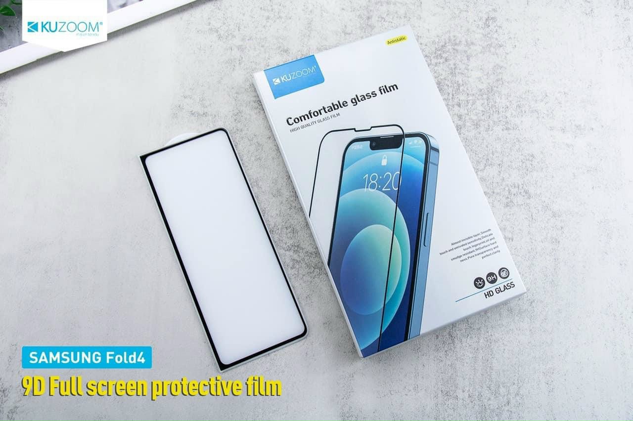 Kính cường lực full màn hình samsung Galaxy Z Fold 3, Z Fold 4 chính hãng kuzoom (mặt nhỏ) - hàng nhập khẩu