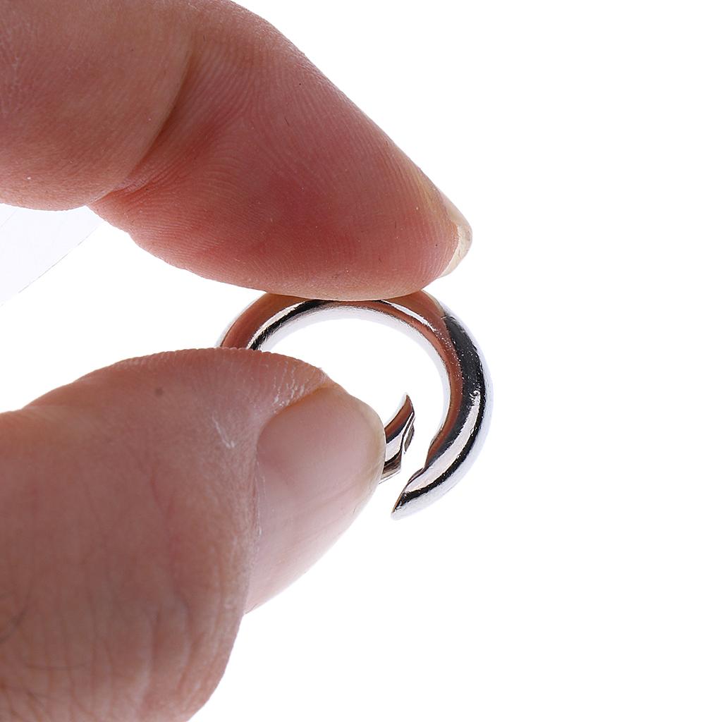5 Miếng Vòng đẩy Cổng Chụp Móc Lò Xo Móc Chìa Khóa Lò Xo Carabiner
