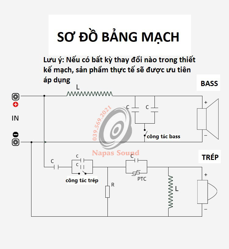 BỘ 02 CÁI MẠCH PHÂN TẦN SRX700 - LOẠI ĐA NĂNG CÓ CHỈNH BASS VÀ TRÉP - MẠCH PHÂN TẦN FULL ĐƠN