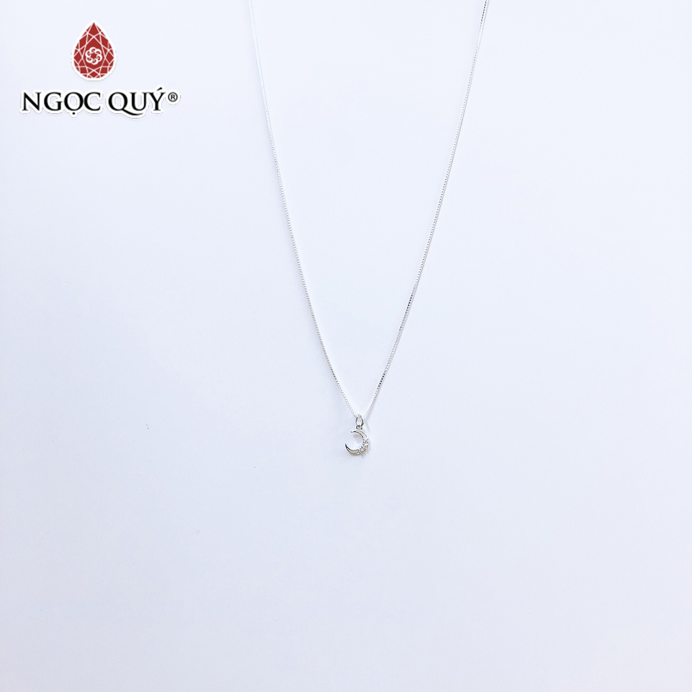 Dây chuyền bạc mặt trăng - Ngọc Quý Gemstones