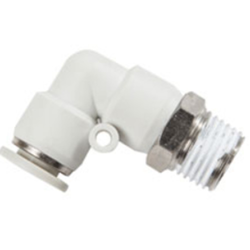 Đầu nối L khí nén Pneuflex ống cắm ống 4mm, ren ngoài 1/8 & M5 - Hàng chính hãng