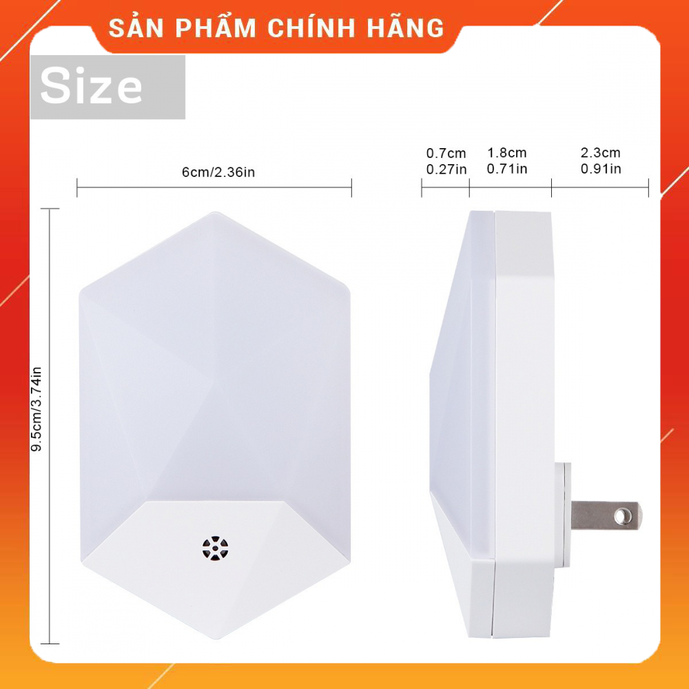 Đèn ngủ cảm ứng led ánh sáng vàng 1W,Đèn ngủ cảm ứng thông minh thiết kế hiện đại,tiết kiệm điện, sang trọng