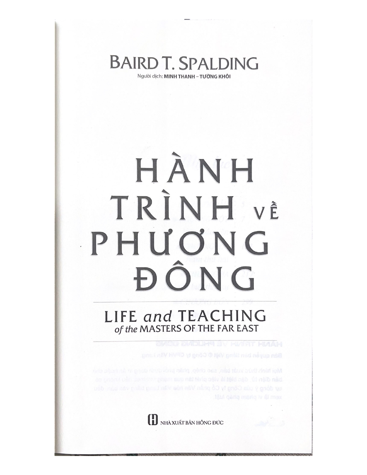 Hành Trình Về Phương Đông (Tái Bản 2020)