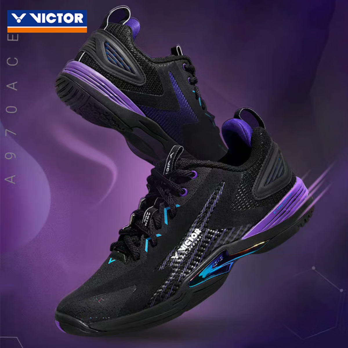 Giày thể thao cầu lông Victor A970 ACE mẫu mới dành cho nam và nữ bảo hành 12 tháng nhẹ êm chân thoáng khí bám sân tốt