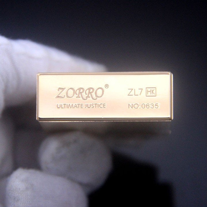 Vỏ Hộp Quẹt Bật Lửa Xăng Đá Zorro ZL7 Nắp Khít Giữ Xăng Cực Tốt