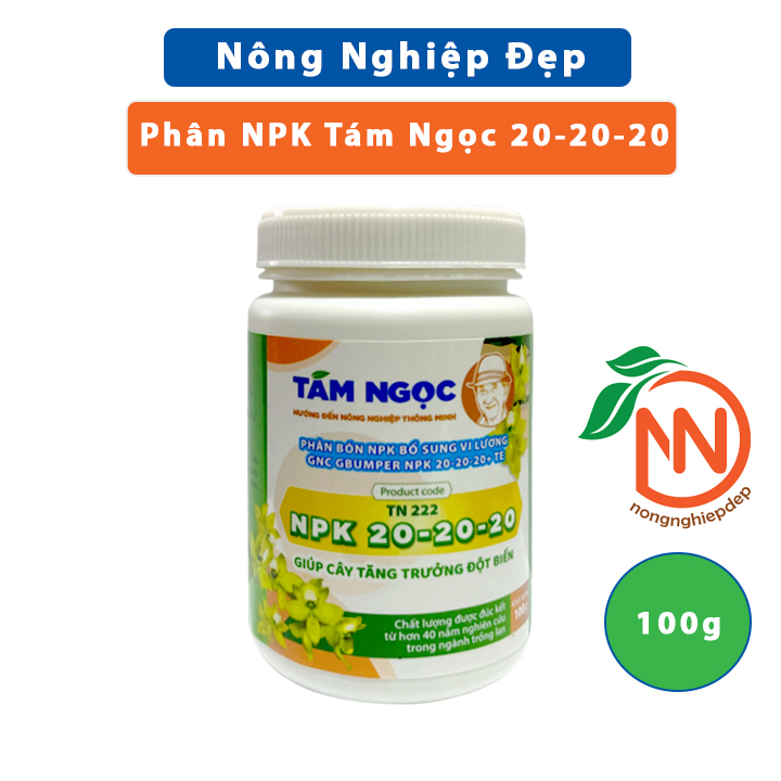 Phân Bón Cho Hoa Lan - NPK 20-20-20 Tám Ngọc 100g