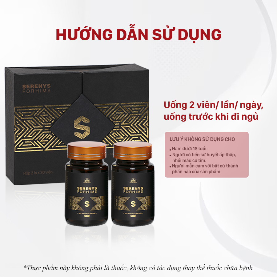 Combo 2 Hộp Tăng Cường Sinh Lý Nam Serenys Fohims