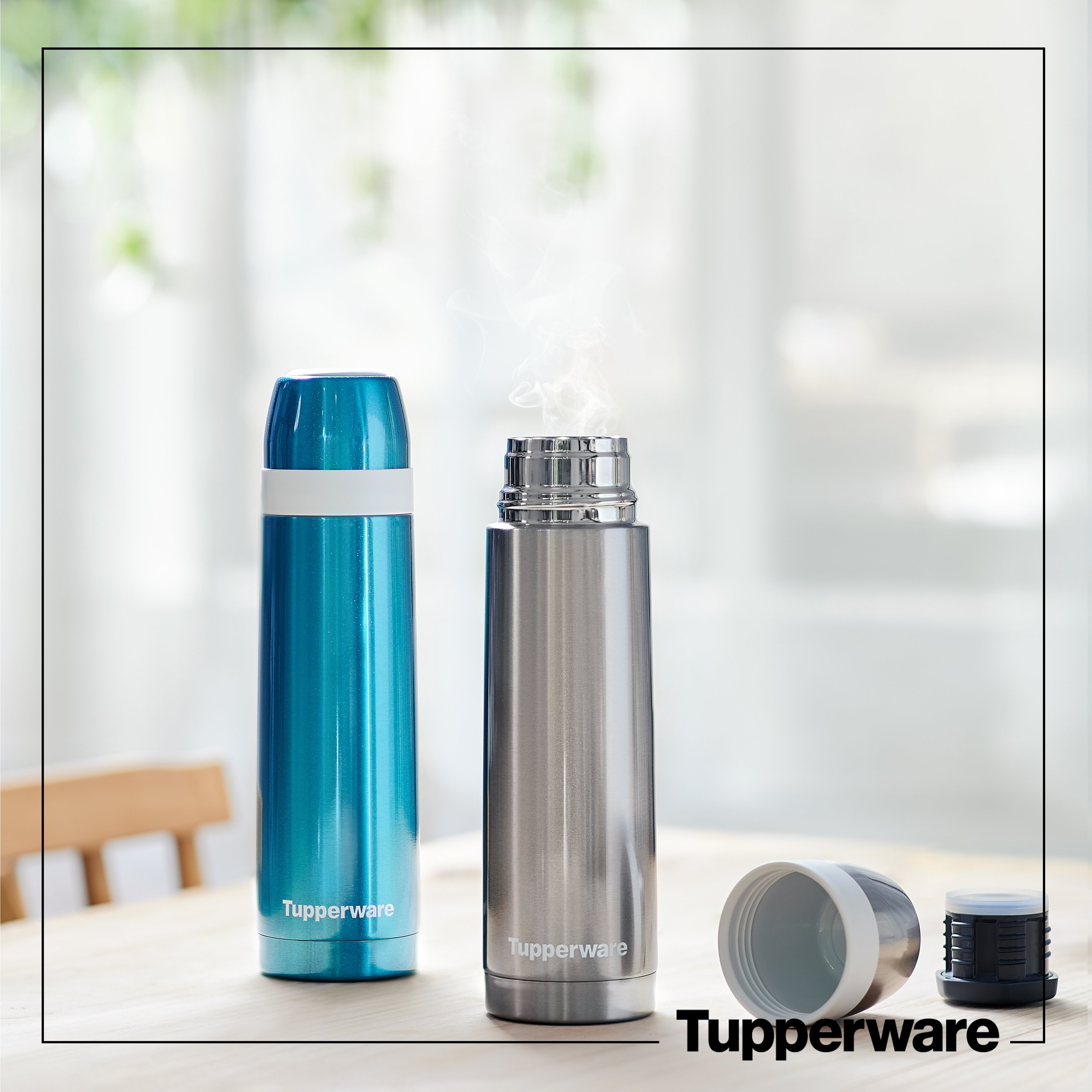 Bình Giữ Nhiệt Tupperware Thermos Sparkling 500ml - Xám