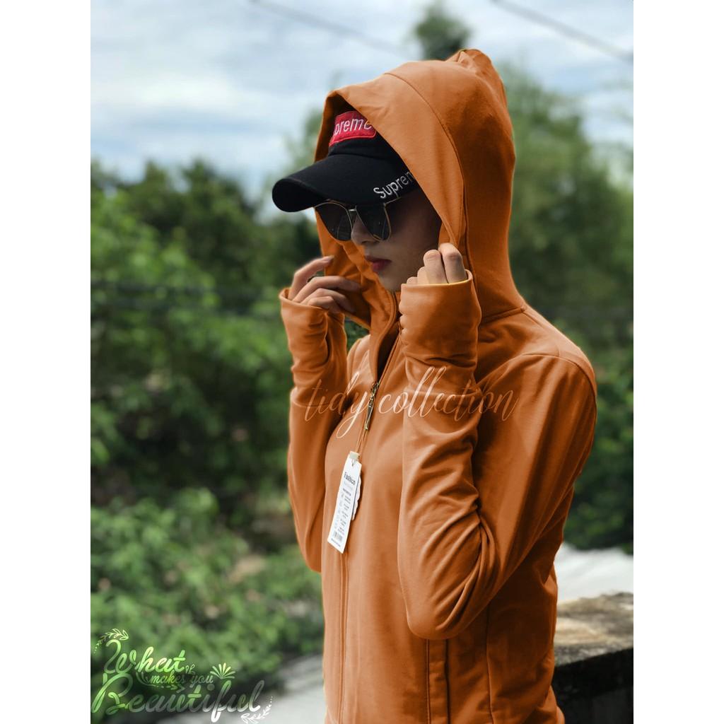 Áo khoác nỉ chống nắng nữ thêu trái tim CX_T