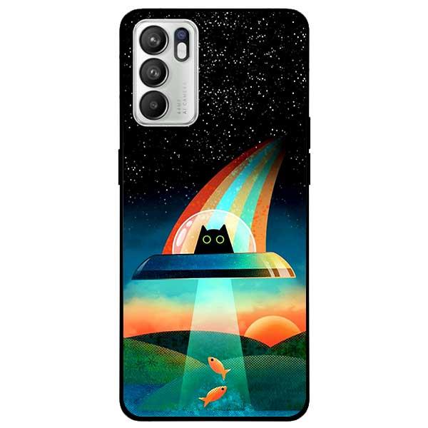 Ốp lưng dành cho Oppo Reno 6 - Reno 6 5G - Reno 6Z 5G - Mèo Hành Tinh