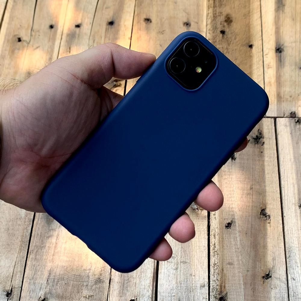 Ốp lưng dẻo mỏng màu xanh dương dành cho iPhone 11