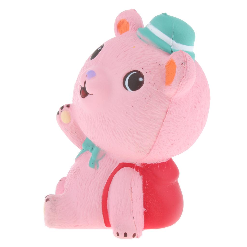 Jumbo Squishy Cartoon Backpack Pig Animal Soft Slow Rising Cream Scented Squeeze Kid Gift Toy Home Office Decor Christmas