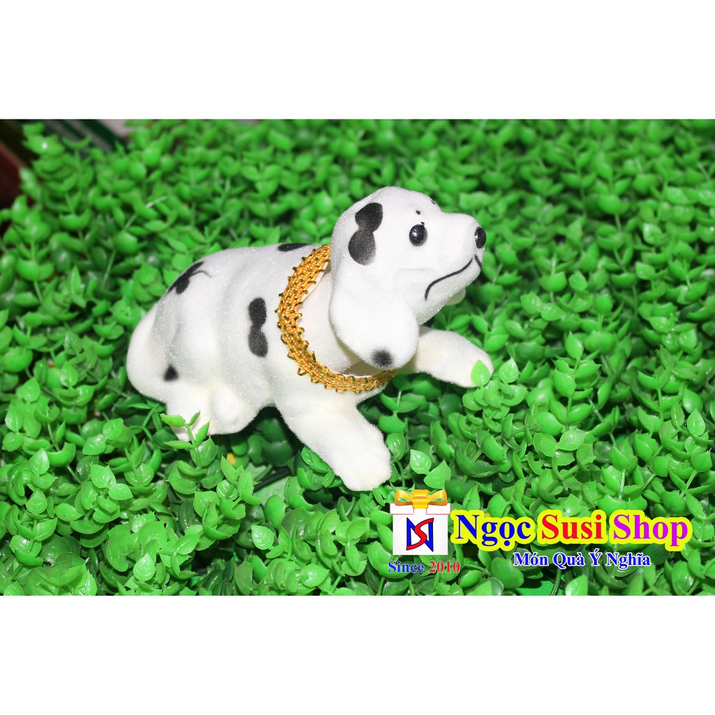 COMBO 3 CHÓ LẮC ĐẦU ĐỂ Ô TÔ XE HƠI SIZE LỚN 17CM - NGẪU NHIÊN MÀU