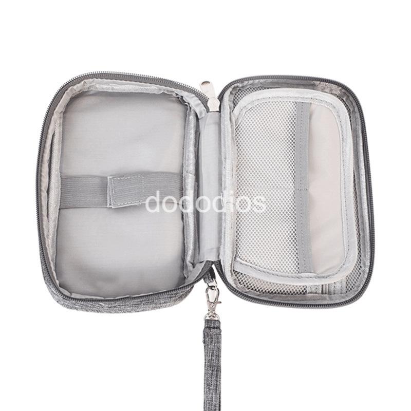 Túi phụ kiện công nghệ đựng pin sạc dự phòng, điện thoại, cáp sạc usb, tai nghe có quai cầm - Hàng chính hãng dododios