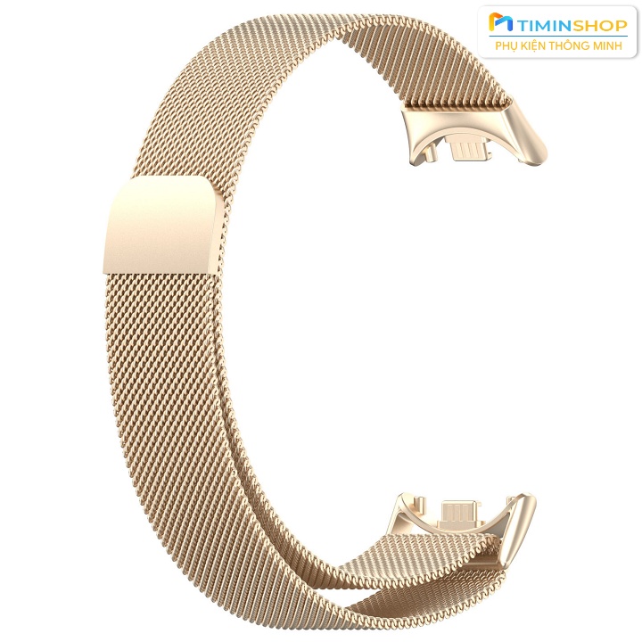 Dây đeo cho Miband 8/ Miband 9/ Miband 10 - Dây thép, khóa nam châm (DTMB8)