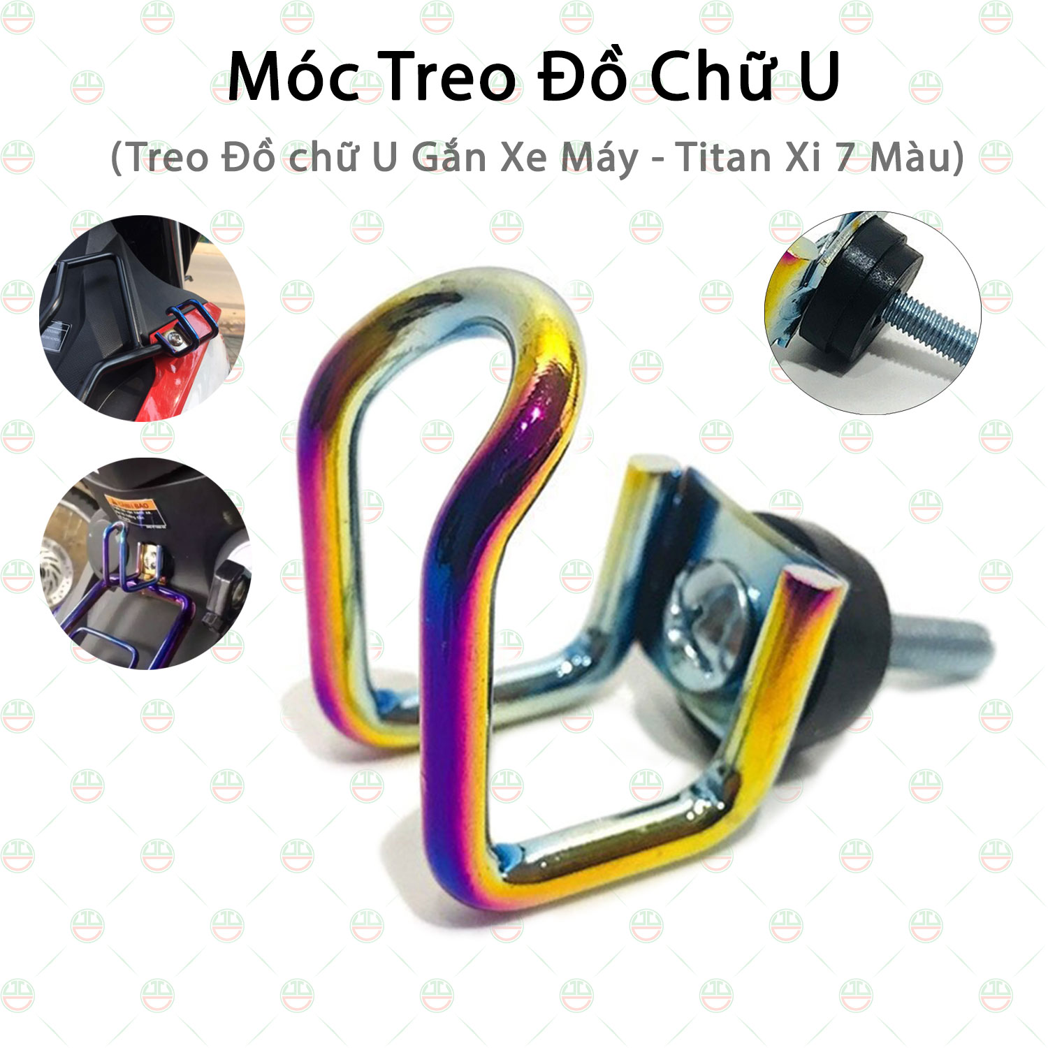 Móc Treo Titan Chữ U Dành Cho Xe Máy - KLVQ-MTTU (Trộn 7 Màu)