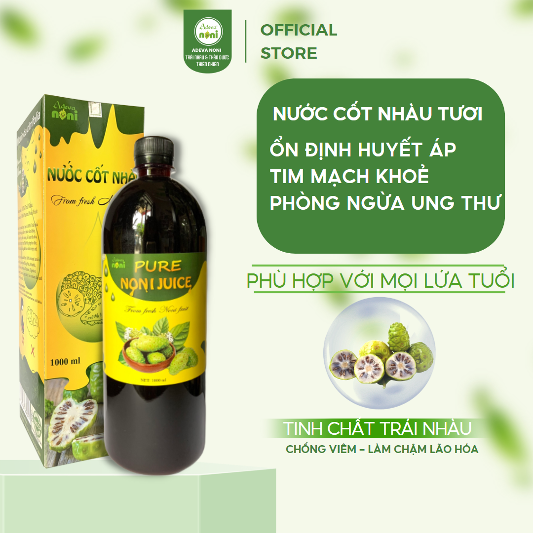 Nước cốt trái nhàu lên men tự nhiên Noni Juice ADEVA NONI