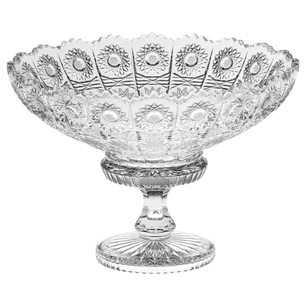 Mâm bồng pha lê Crystal Bohemia chân đế 67009 M57 25cm hàng chính hãng