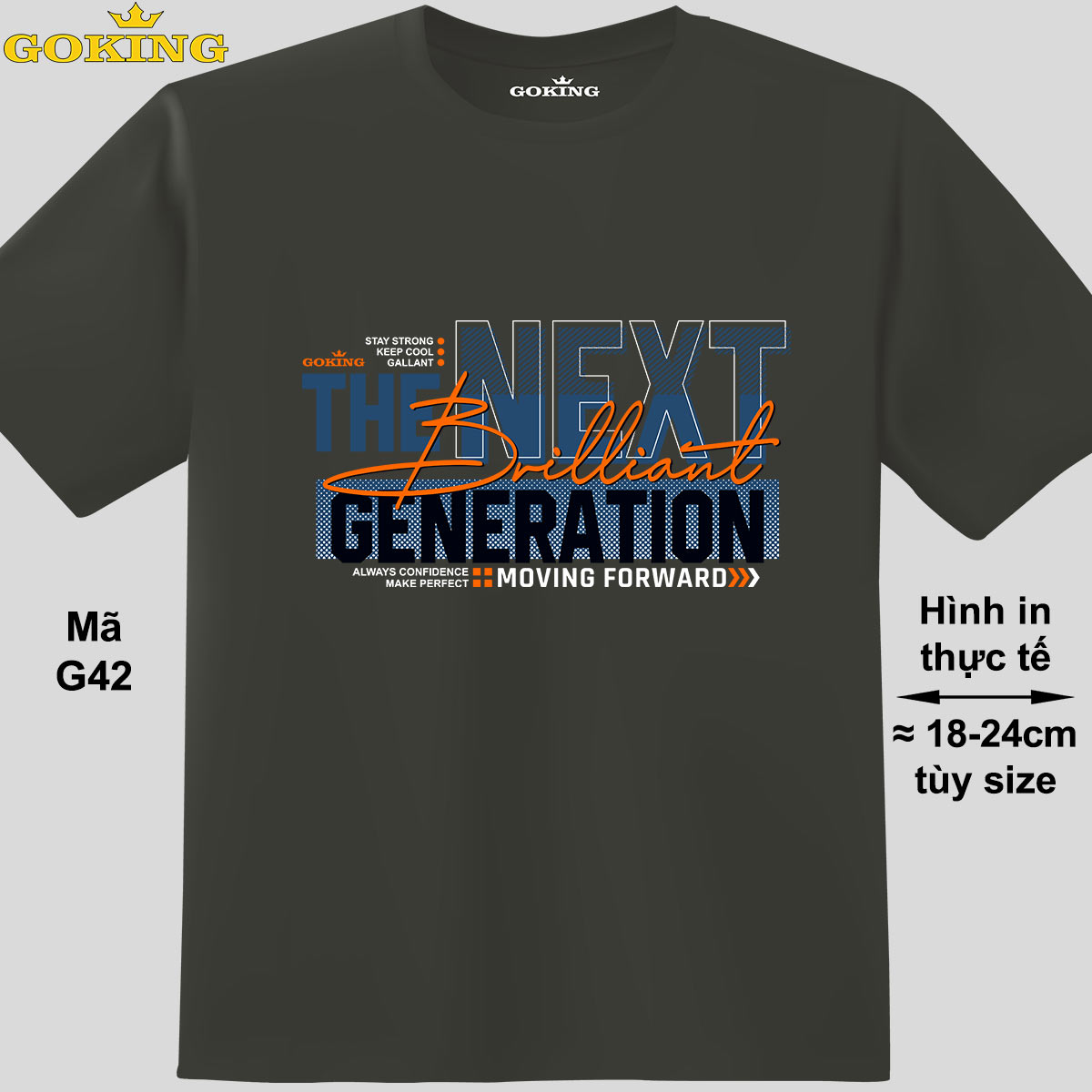 The Next Generation, mã G42. Áo thun siêu đẹp cho cả gia đình. Form unisex cho nam nữ, trẻ em, bé trai gái. Quà tặng ý nghĩa cho bố mẹ, con cái, bạn bè, doanh nghiệp, hội nhóm. Áo phông hàng hiệu Goking cao cấp in hình chữ