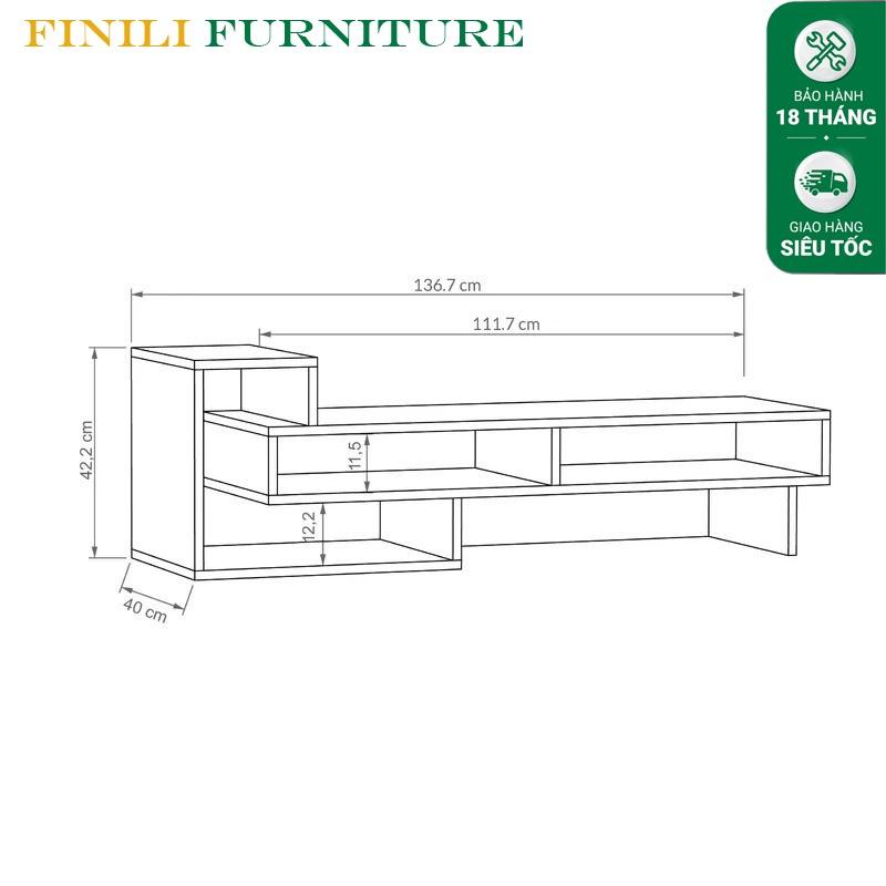 Kệ tivi để sàn phòng khách và phòng ngủ đẹp giá tốt chất gỗ chắc chắn FBK02