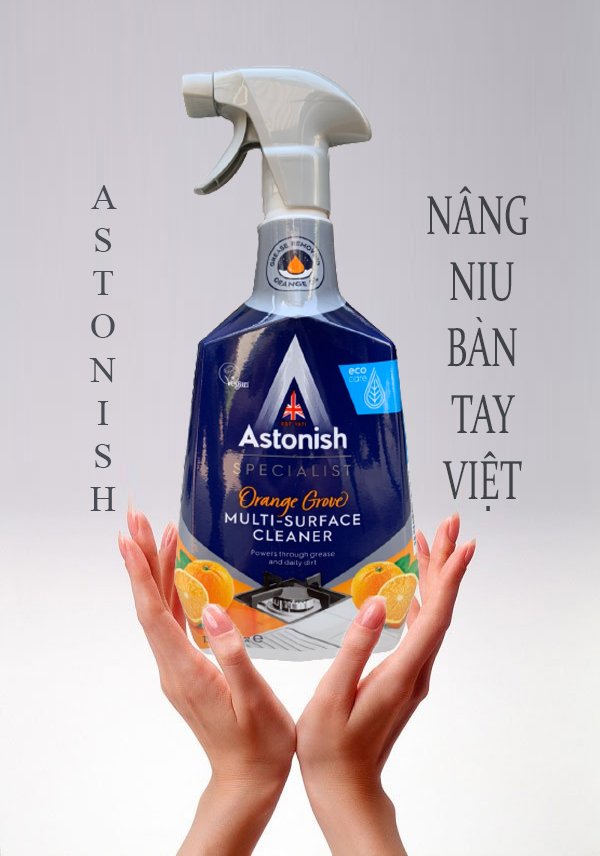 Bình xịt vệ sinh bếp cao cấp Astonish hương cam C6790