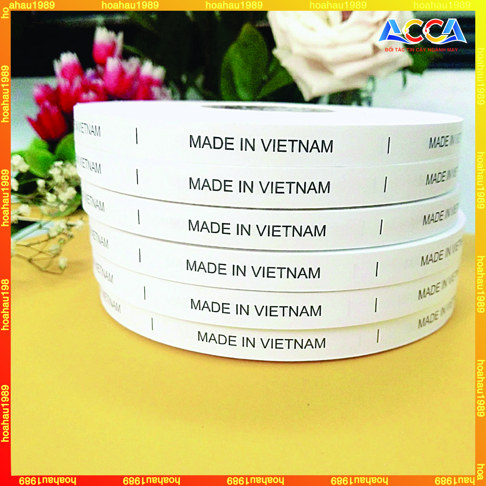 MÁC VẢI GIẤY CHỮ MADE IN VIETNAM_MÁC VẢI GIẤY GẮN CỔ ÁO_MÁC IN SẴN_IN NHÃN MÁC QUẦN ÁO THEO YÊU CẦU