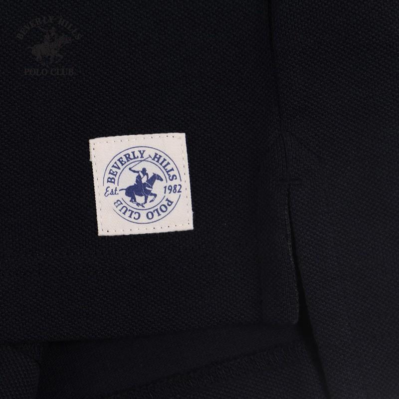 Áo polo ngắn tay Nam Beverly Hills Polo Club Regularfit 100% cotton Đen PMRSS20TL119