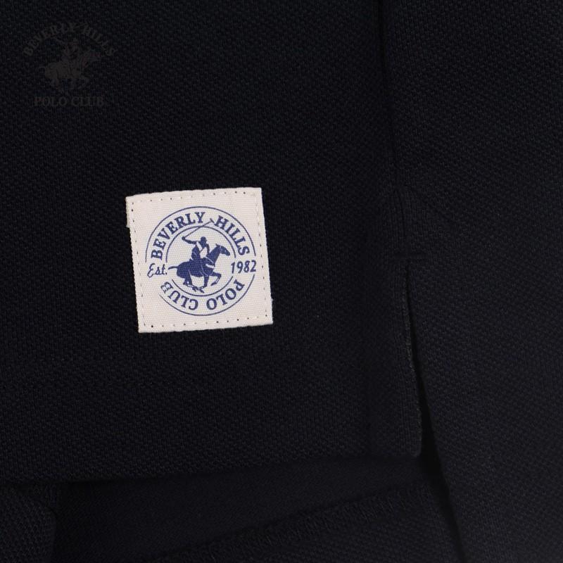 Áo polo ngắn tay Nam Beverly Hills Polo Club Regularfit 100% cotton Đen PMRSS20TL119