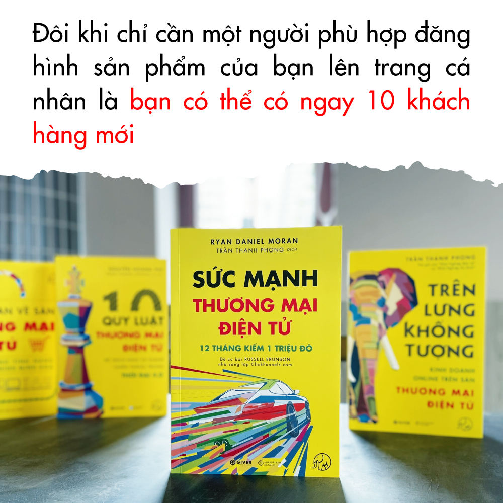 Trọn Bộ 4 Quyển Sách Trên Lưng Khổng Tượng - Kinh Doanh Online Trên Sàn Thương Mại Điện Tử - Khởi Nghiệp Với Bán Hàng Qua Mạng và Nhãn Hàng Riêng