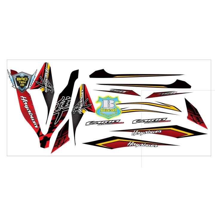Tem rời dán xe vario 150 hayabusa dán xe trắng - Bi Decal