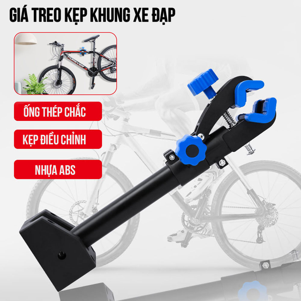 Khung Giá Treo Xe Đạp Kẹp Sườn Xe Xếp Gọn Lên Tường Tiết Kiệm Không Gian (Max 20 kg) MaiLee