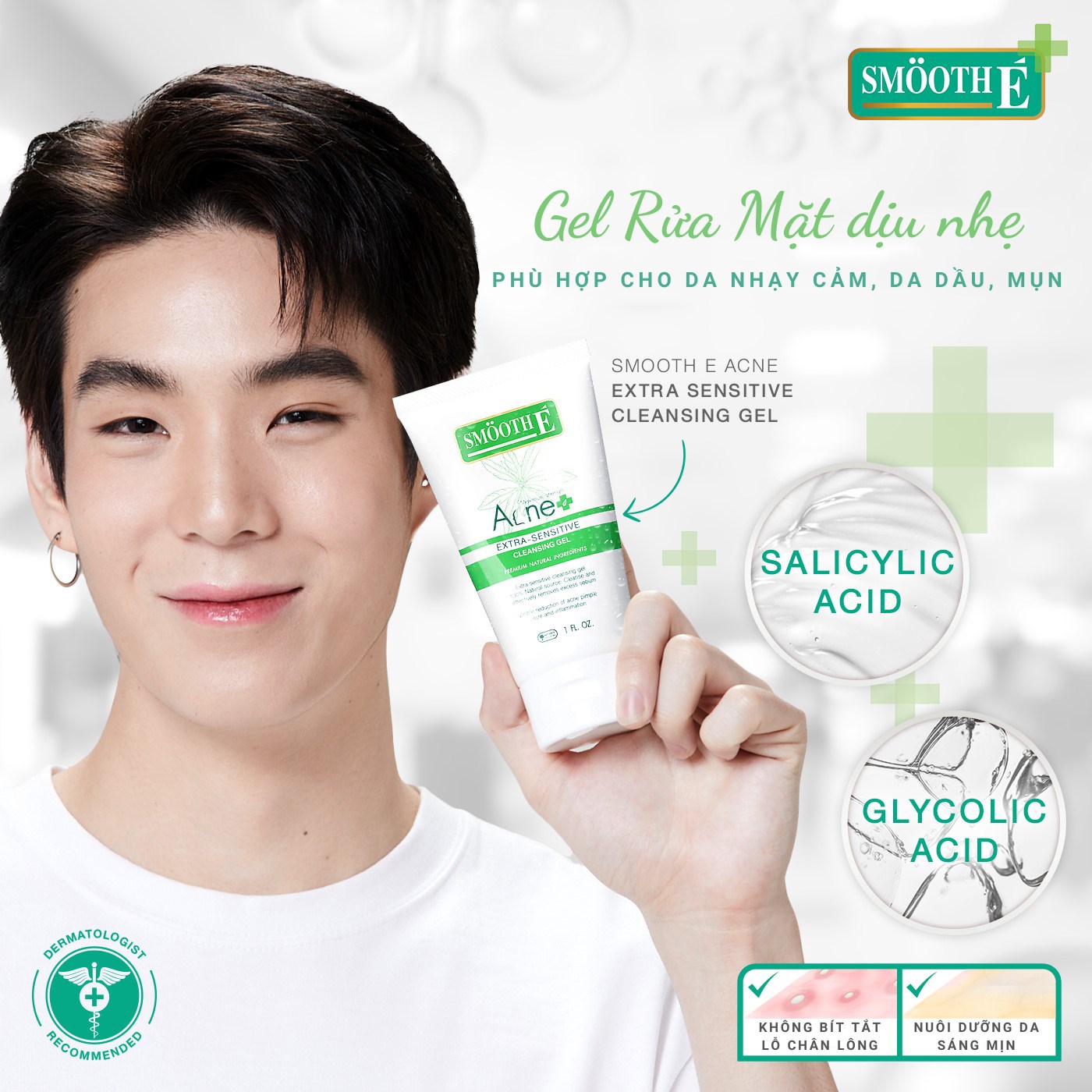 - Sữa Rửa Mặt Ngăn Ngừa Mụn Dạng Gel 6ml/9ml