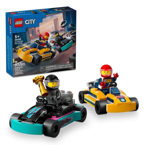 Hình ảnh Đồ Chơi Lắp Ráp Bộ Đôi Xe Đua Go-Karts - Go-Karts And Race Drivers - Lego City 60400 (99 Mảnh Ghép)