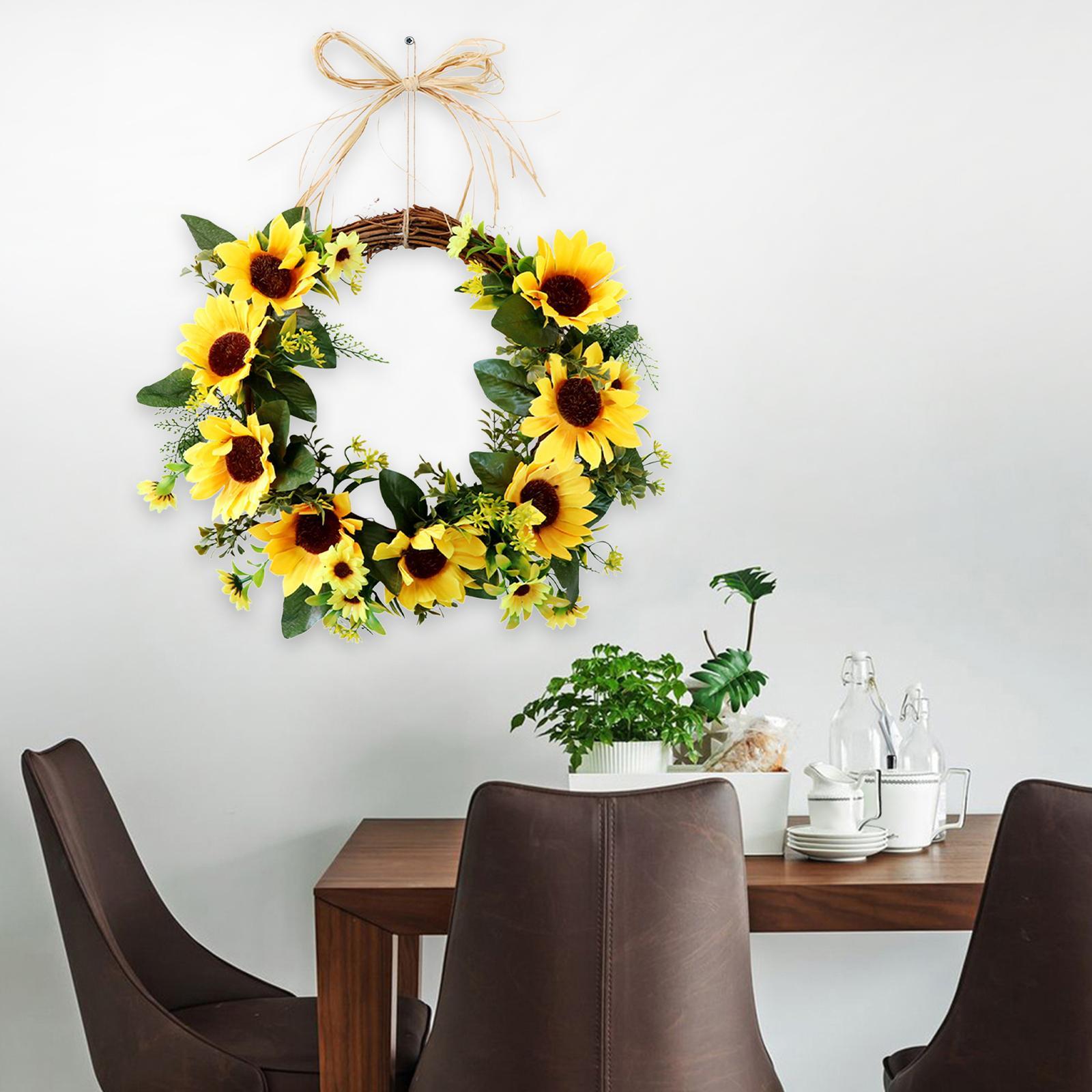 Artificial   Wreath, 13.8 Inch Decorative  Flower Wreath