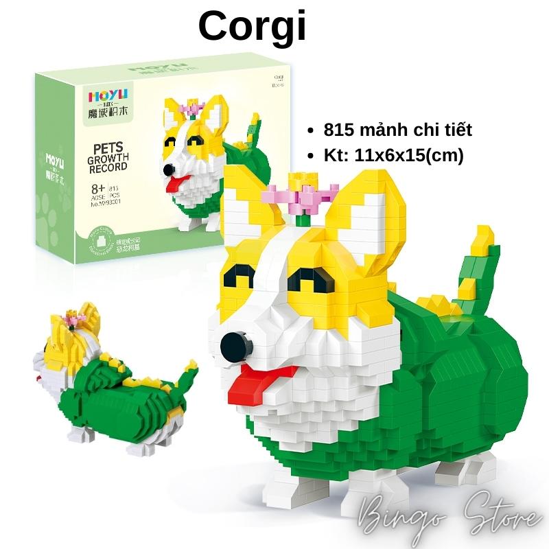 MÔ HÌNH LẮP RÁP CHÓ CORGI 815 CHI TIẾT