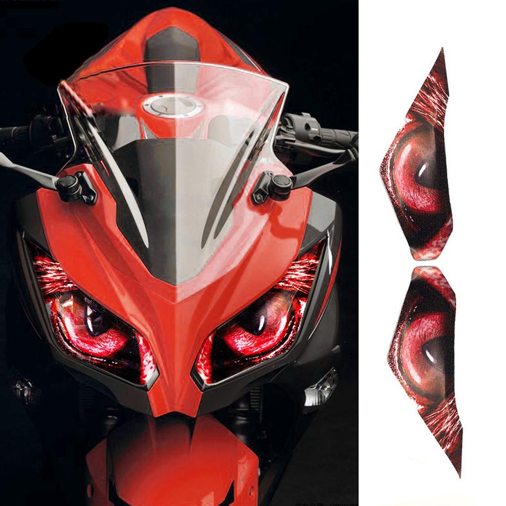 2 Pair Sport Motorcycle Headlight Sticker Decals For Kawasaki Ninja650