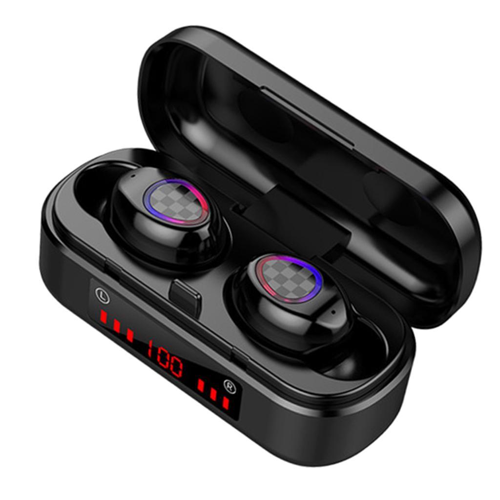 Bass Stereo Wireless Headphones Bluetooth 5.0 &Charging Case for Running