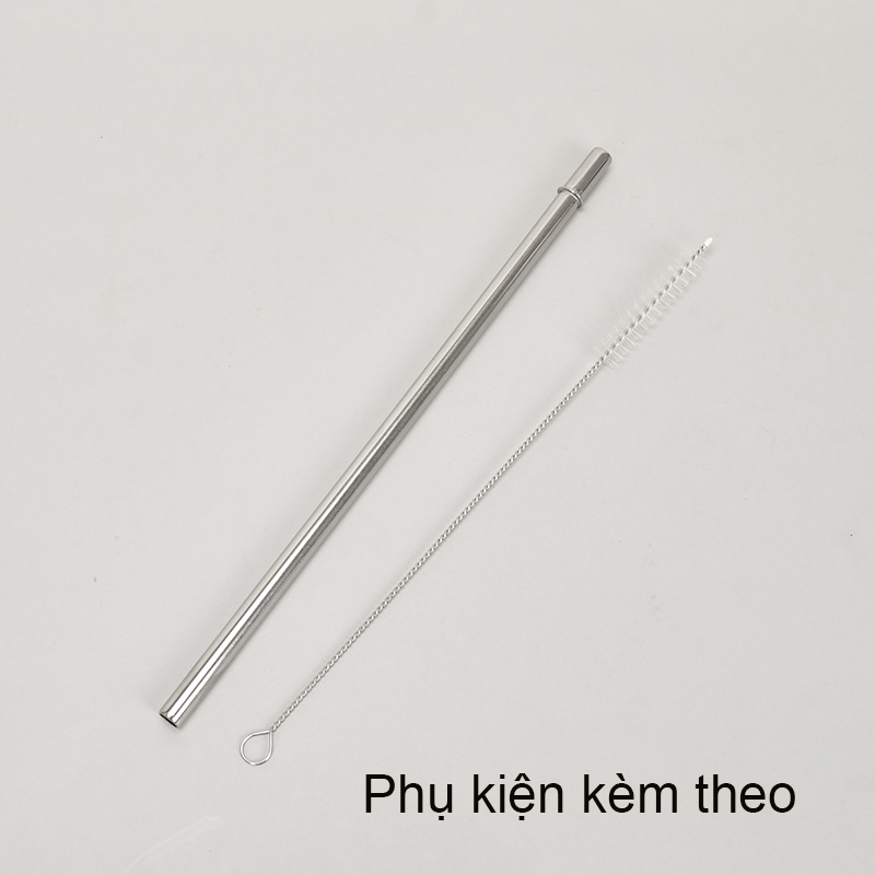 Ly giữ nhiệt inox 304 màu trơn kèm ống hút 750ML