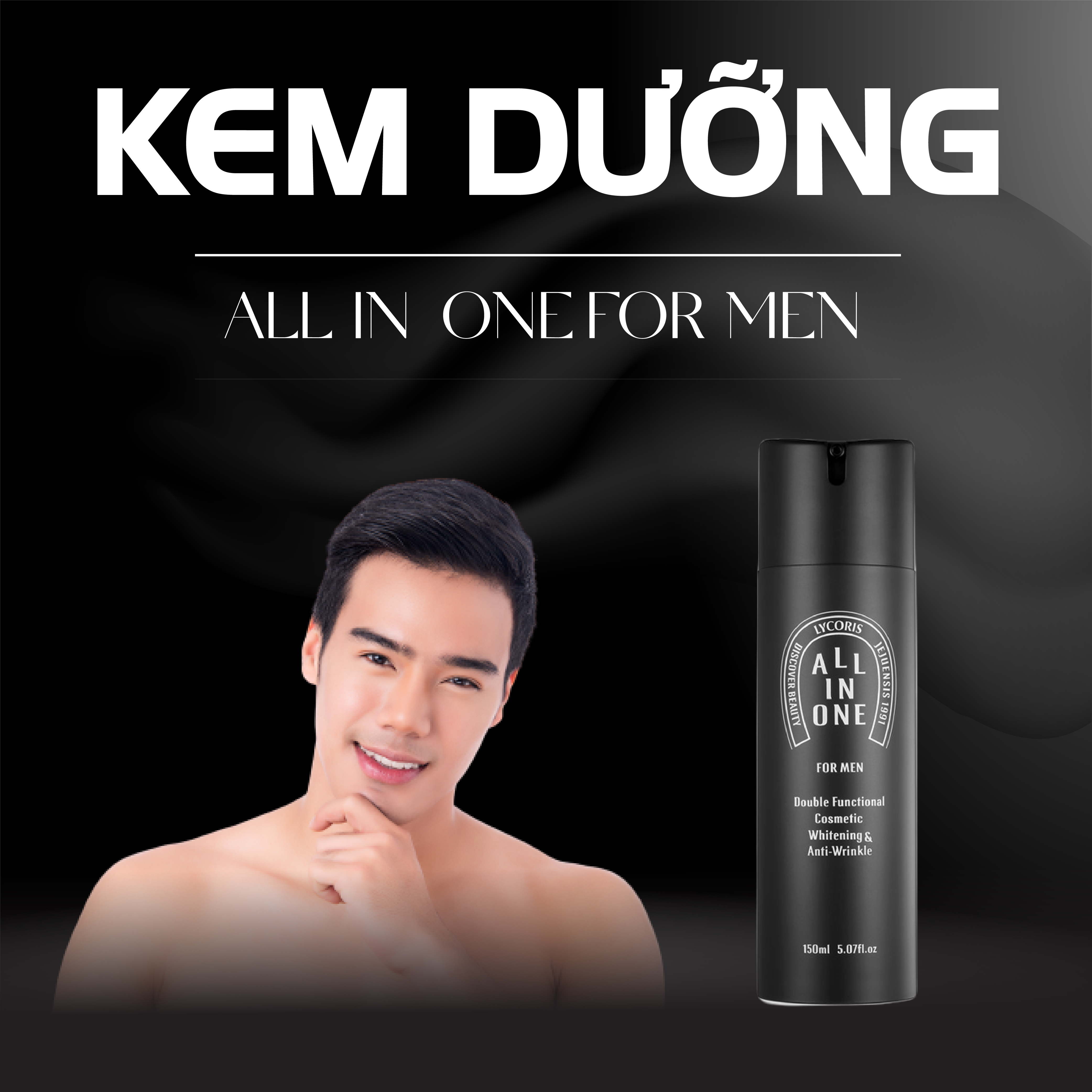 Kem Dưỡng Ẩm Tất Cả Trong Một Dành Cho Nam All In One For Men Lycoris