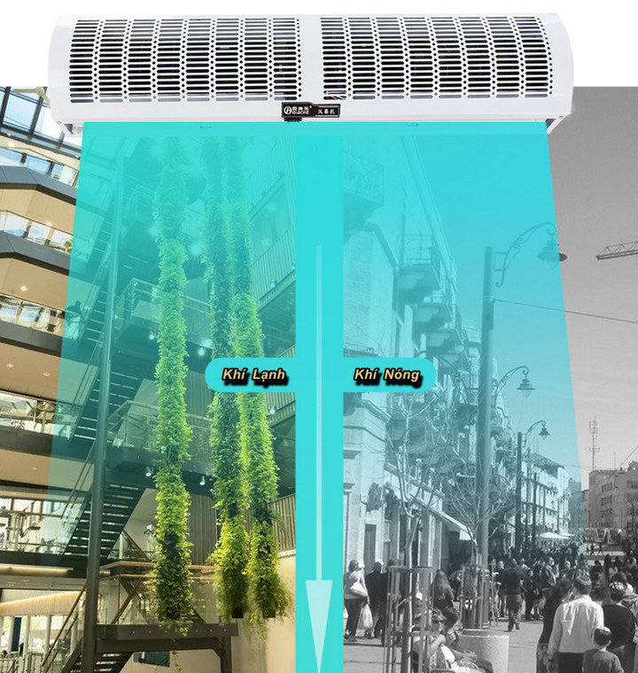 Máy Cắt Gió Điều Hòa Ngăn Không Khí Nóng B-Air Curtain Có Remote Điều Khiển Từ Xa - Home Decor Furniture