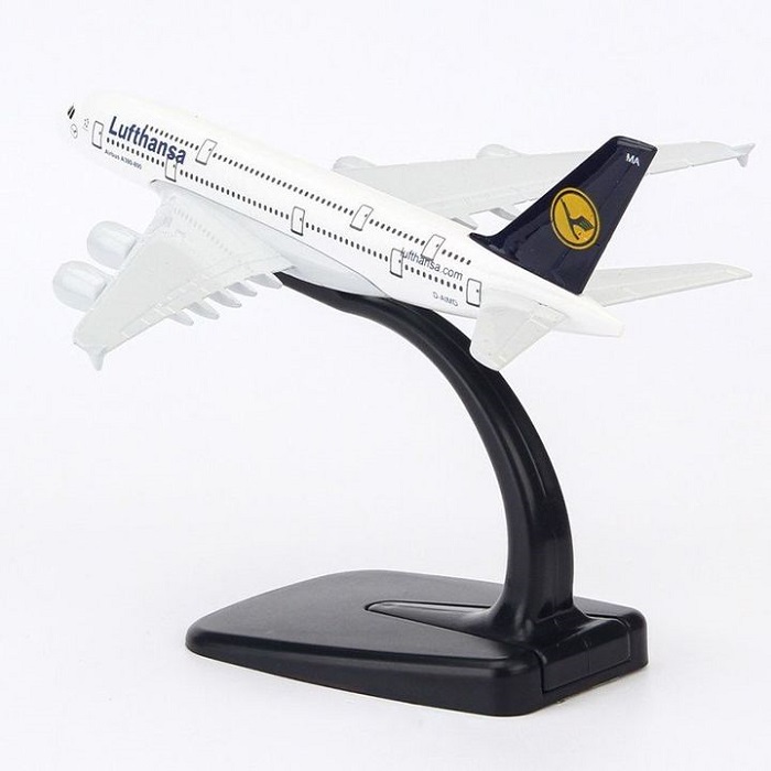 Mô hình máy bay tĩnh A380 Lufthansa 16cm
