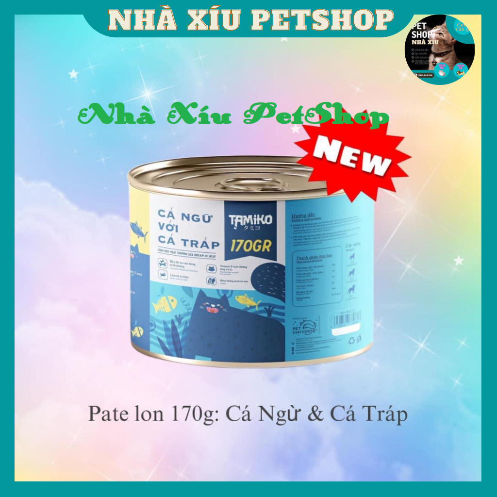 Pate Lon Tamiko 170g Thức Ăn Cho Mèo - Nhà Xíu PetShop