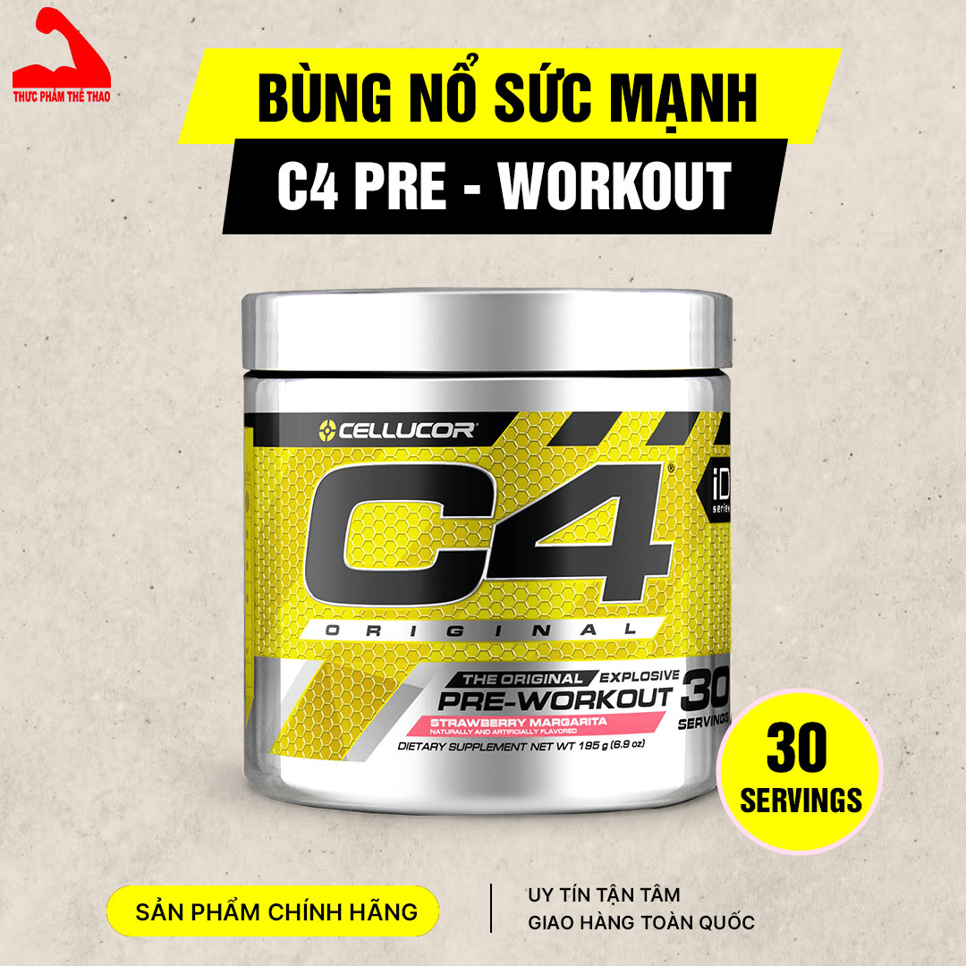 Pre-Workout C4 Original (30 - 60 Servings) - Thương Hiệu Cellucor - Nhiều Hương Vị