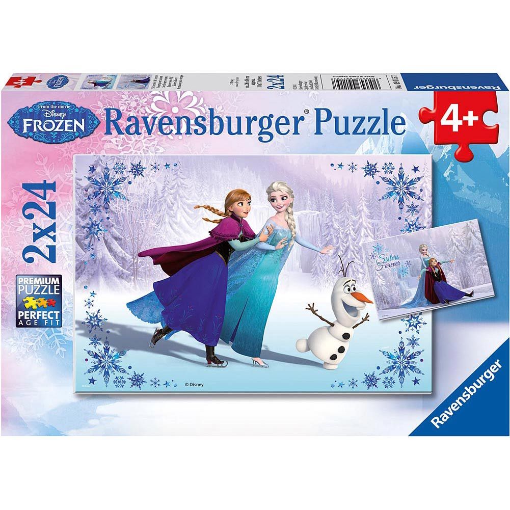 RV09115 7 Xếp hình puzzle Anna, Elsa 2 bộ 24 mảnh Ravensburger