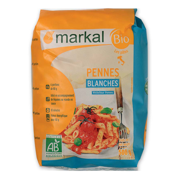 Mì Ống Trắng Hữu Cơ Penne Markal