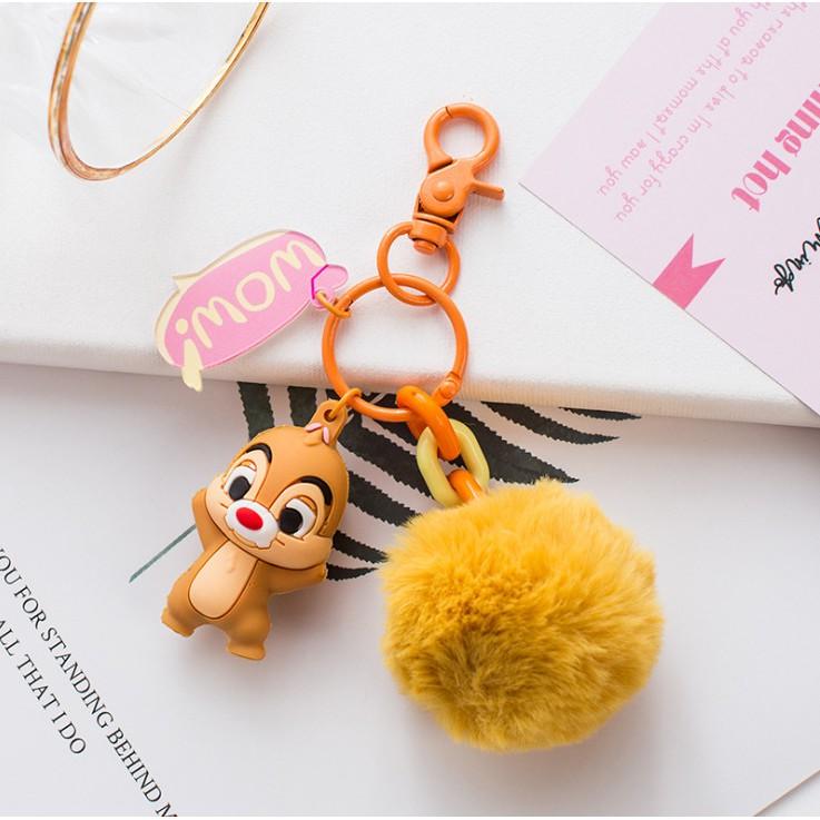 Móc Khóa Hoạt Hình Bông Full Phụ Kiện