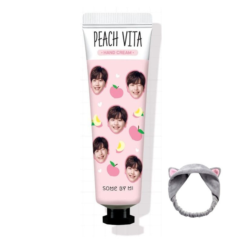 Kem Dưỡng Da Tay Chiết Xuất Đào Some By Mi Peach Vita Hand Cream 30g + Tặng kèm 1 băng đô tai mèo xinh xắn ( màu ngẫu nhiên)