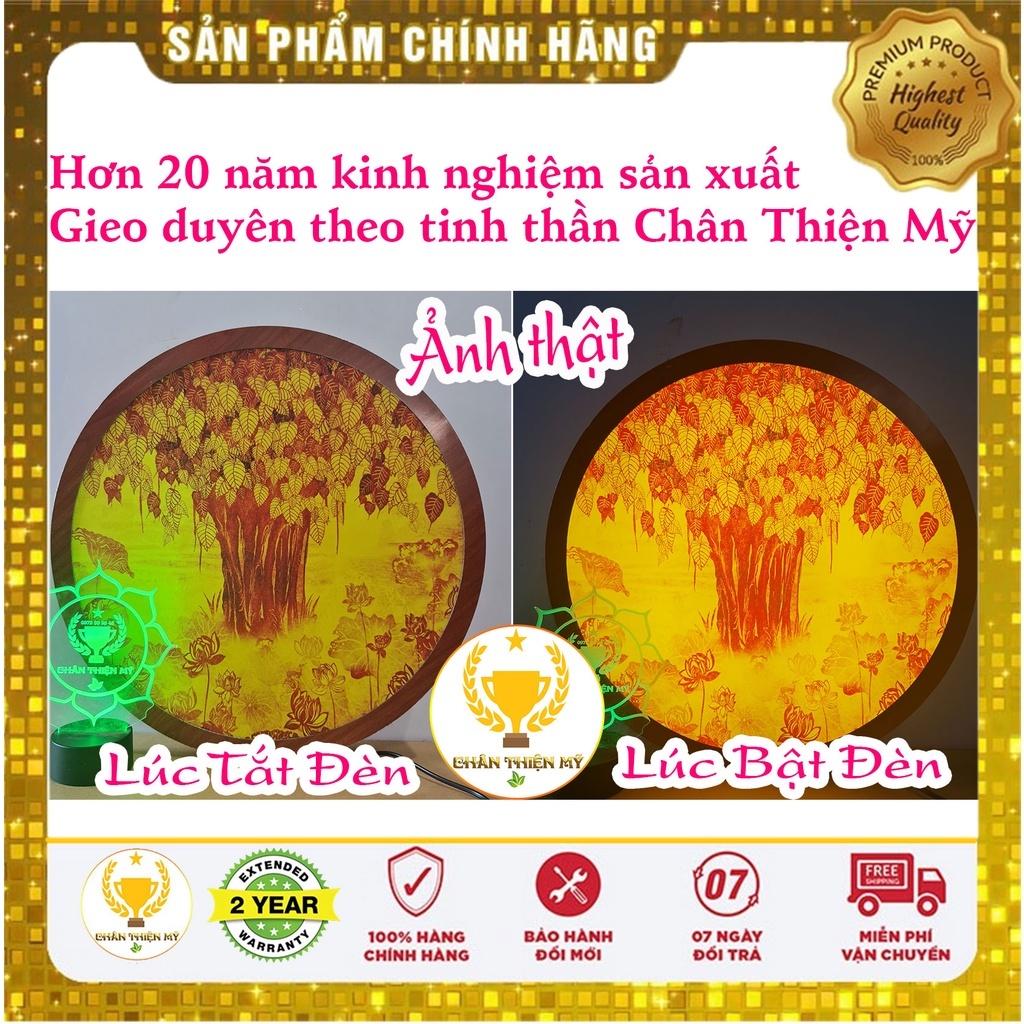 Đèn Thờ Hào Quang Trúc Chỉ In Tròn_M0106