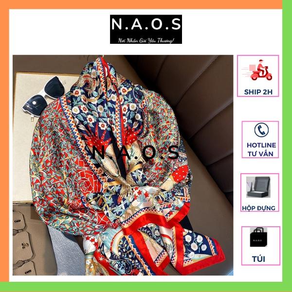 Khăn lụa satin nữ thời trang dáng dài 90x180cm quàng cổ-Qùa tặng 20/10-quà tặng sinh nhật-quà tặng